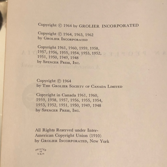VTG 1964 Grolier The American Peoples Encyclopedia Vol. 7 Dyne-Fink~HC Book - Picture 5 of 12